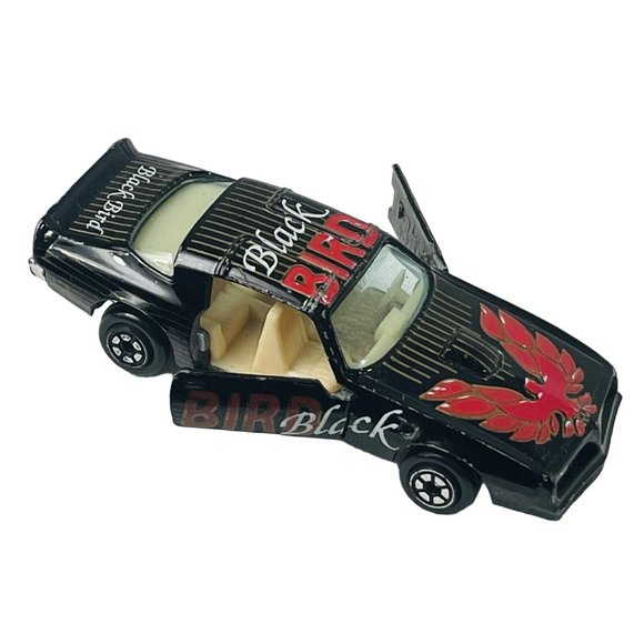 Yatming Black Bird Firebird Trans Am Vintage Diecast Car Vehicle Tan Interior - Picture 2 of 14